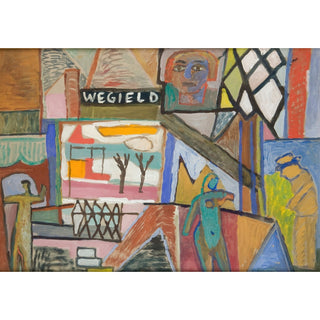 Reproduction Composition avec l'inscription 'WEGIELD’ - Sasza Blonder
