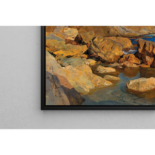 Reproduction Côte rocheuse près de Nervi au soleil du soir - Alfred Zoff