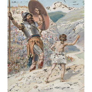 Reproduction David lance la pierre - James Tissot
