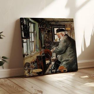 Reproduction En Drejer ved sin Drejebænk - Laurits Andersen Ring