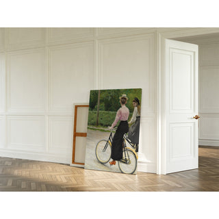 Reproduction En balade à vélo un jour d'été - Paul Fischer