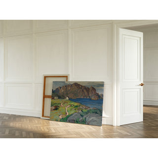 Reproduction Été, Store Molla. Étude des Lofoten - Anna Boberg