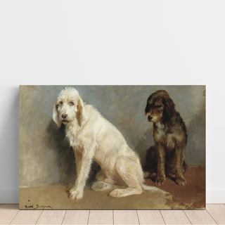 Reproduction Étude de deux chiens - Rosa Bonheur