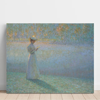 Reproduction Femme Lisant dans un Paysage - Henri Le Sidaner