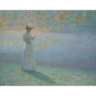 Reproduction Femme Lisant dans un Paysage - Henri Le Sidaner