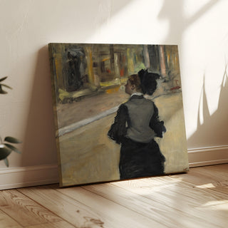 Reproduction Femme vue de dos Visite d'un musée - Edgar Degas