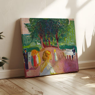 Reproduction Flirt dans le parc - Edvard Munch