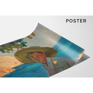 Reproduction Garçon au sombrero, Jávea - Joaquín Sorolla