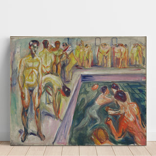 Reproduction Hommes nus dans une piscine - Edvard Munch