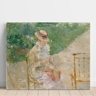 Reproduction Jeune femme au tricot - Berthe Morisot