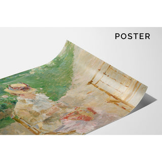 Reproduction Jeune femme au tricot - Berthe Morisot