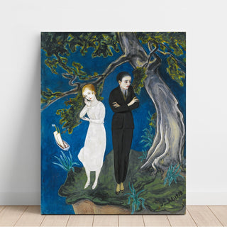 Reproduction Jeune homme en noir, fille en blanc - Nils Dardel