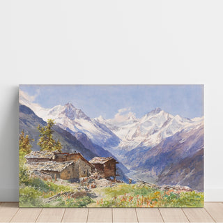 Reproduction L'Alpe Barneuza Valais - Edward Theodore Compton
