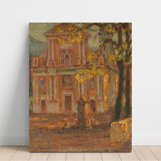 Reproduction L'Église, Dolceacqua - Henri Le Sidaner