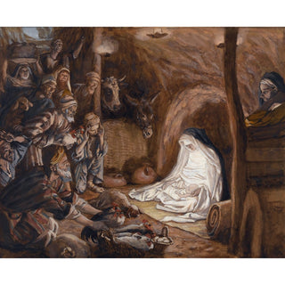 Reproduction L'adoration des bergers - James Tissot