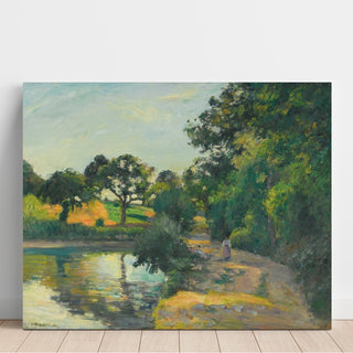Reproduction L'étang Au Soleil Couchant, Montfoucault - Camille Pissarro