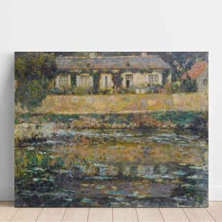 Reproduction La Maison au Bord de l'Eau, Montreuil-Bellay - Henri Le Sidaner