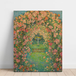 Reproduction La Roseraie, Gerberoy - Henri Le Sidaner