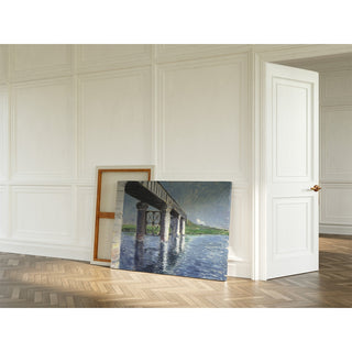 Reproduction La Seine et le pont ferroviaire d'Argenteuil - Gustave Caillebotte