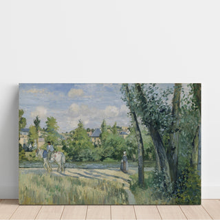 Reproduction La lumière du soleil sur la route, Pontoise - Camille Pissarro
