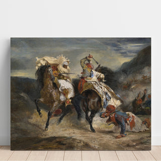 Reproduction Le Combat du Giaour et de Hassan - Eugène Delacroix