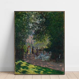 Reproduction Le Parc Monceau - Claude Monet