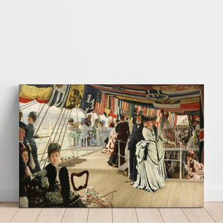 Reproduction Le bal à bord du navire - James Tissot