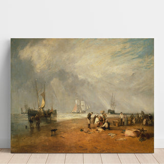 Reproduction Le marché aux poissons à la plage de Hastings - Joseph Mallord William Turner