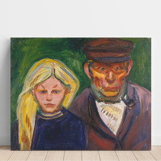 Reproduction Le vieux pêcheur et sa fille - Edvard Munch