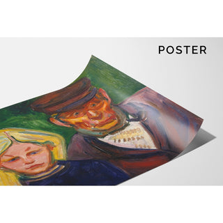 Reproduction Le vieux pêcheur et sa fille - Edvard Munch