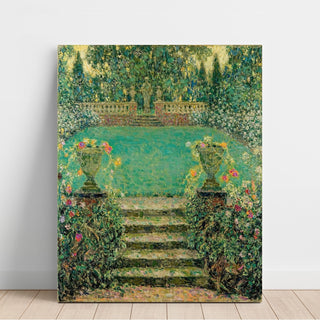 Reproduction Les Marches du Jardin, Gerberoy - Henri Le Sidaner