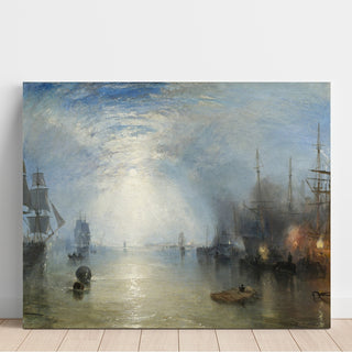 Reproduction Les haleurs chargeant du charbon au clair de lune - Joseph Mallord William Turner