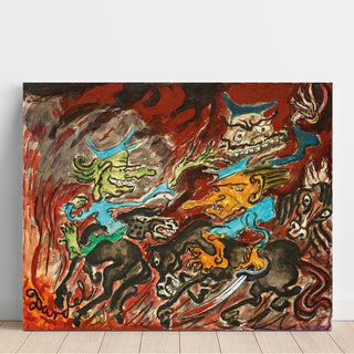 Reproduction Les hussards de la mort - Nils Dardel