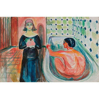 Reproduction Marat au bain et Charlotte Corday Edvard Munch - Edvard Munch
