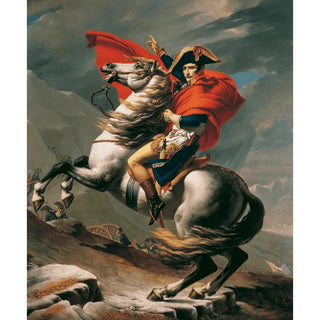 Reproduction Napoléon franchissant le Grand-Saint-Bernard de Jacques-Louis David