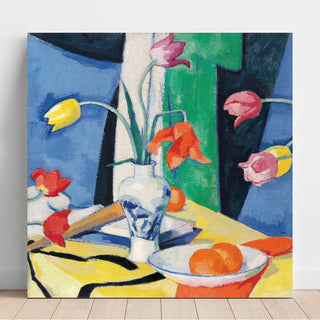 Reproduction Nature morte avec des tulipes - Samuel John Peploe