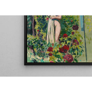Reproduction Nymphe aux Fleurs Nu à la Draperie, dans le Jardin - Maurice Denis
