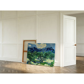 Reproduction Oliviers avec les Alpilles en arrière-plan - Vincent Van Gogh