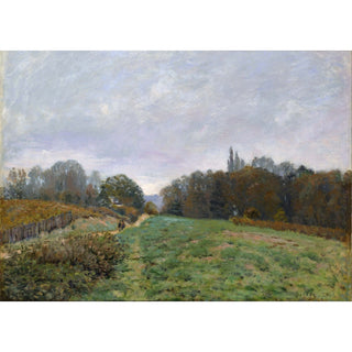 Reproduction Paysage à Louveciennes - Alfred Sisley