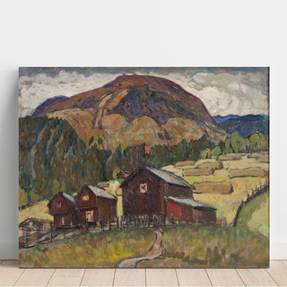 Reproduction Paysage estival avec pâturages, étude du nord de la Norvège - Anna Boberg