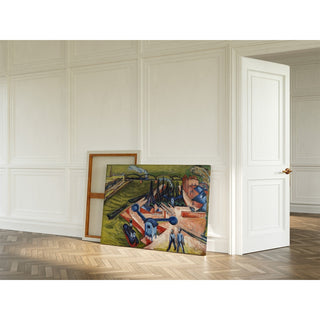 Reproduction Port occidental de Francfort-sur-le-Main - Ernst Ludwig Kirchner