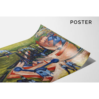Reproduction Port occidental de Francfort-sur-le-Main - Ernst Ludwig Kirchner