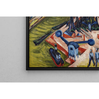 Reproduction Port occidental de Francfort-sur-le-Main - Ernst Ludwig Kirchner