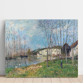 Reproduction Printemps au Bord du Loing - Alfred Sisley