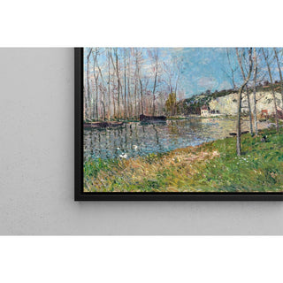 Reproduction Printemps au Bord du Loing - Alfred Sisley