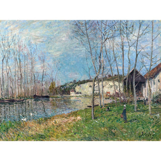 Reproduction Printemps au Bord du Loing - Alfred Sisley