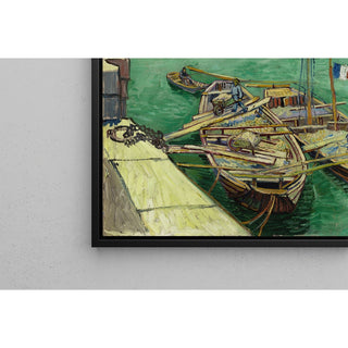 Reproduction Quai avec des hommes déchargeant des barges de sable - Vincent van Gogh