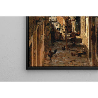 Reproduction Reproduction Une rue à Ragusa - Carl Moll