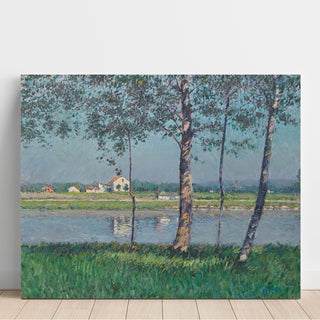 Reproduction Rive de la Seine au Petit-Gennevilliers - Gustave Caillebotte