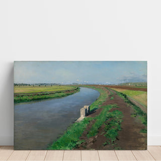 Reproduction Rives d'un canal, près de Naples - Gustave Caillebotte